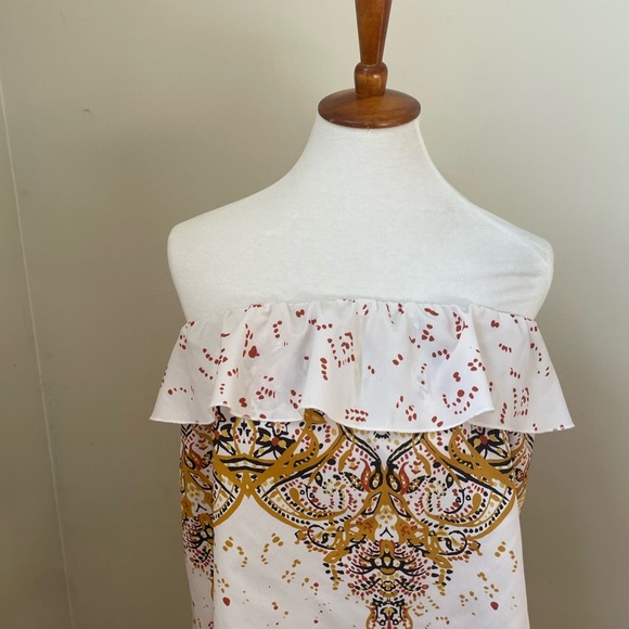 Free People Boho Strapless Flutter Top - Picture 1 of 4